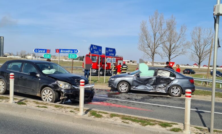 Accident rutier pe E 70, la Roșiori de Vede - Infoexpres TV